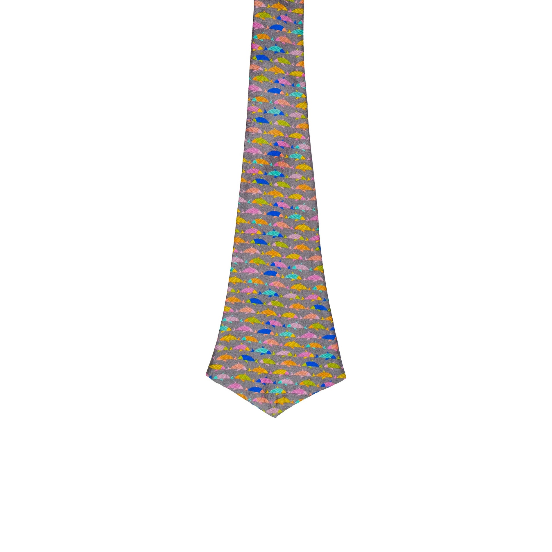 Chokore Chokore multicolor Fish print Silk Cravat Chokore multicolor Fish print Silk Cravat 