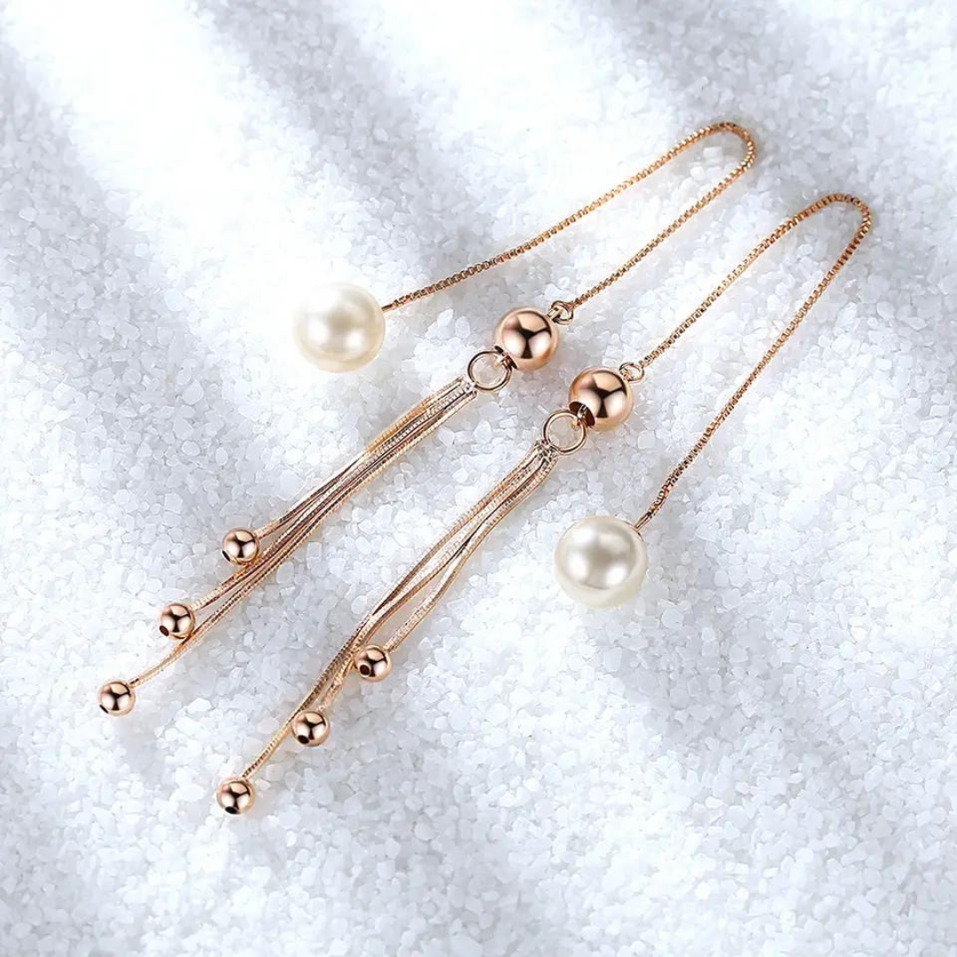 Chokore Chokore Tassel Pearl Earrings Chokore Tassel Pearl Earrings 