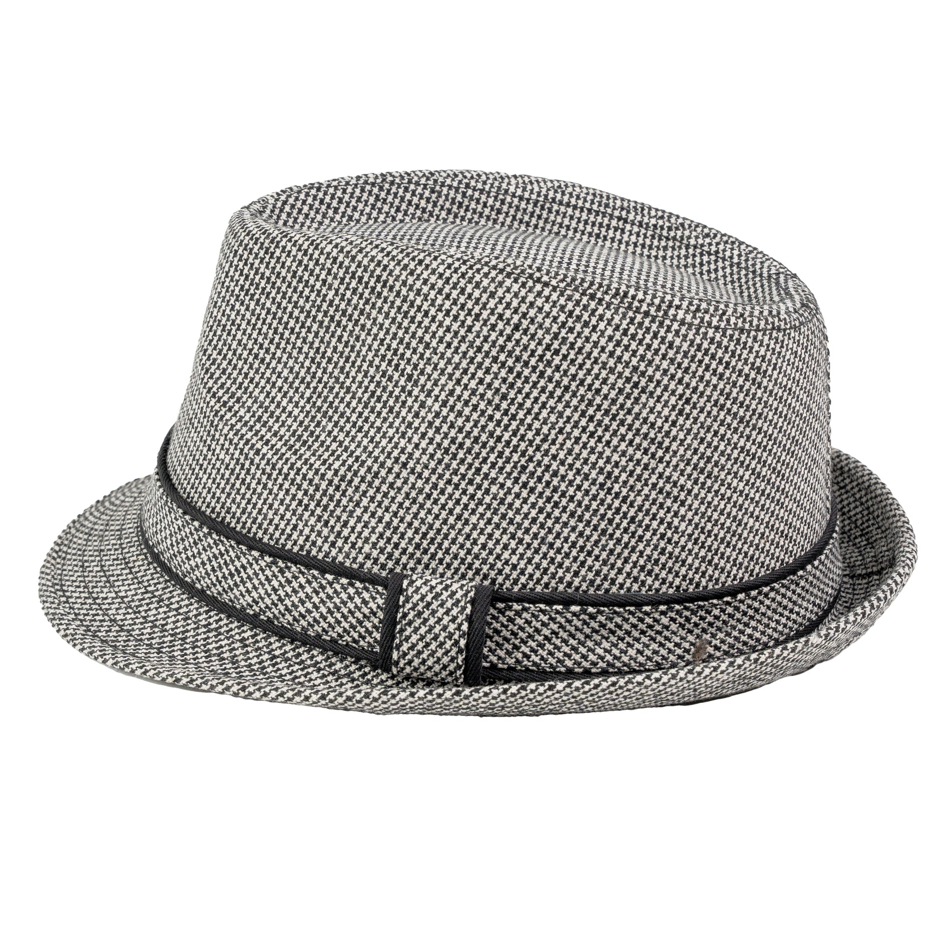 Chokore Chokore Classic Plaid Fedora Hat (Light Gray) Chokore Classic Plaid Fedora Hat (Light Gray) 