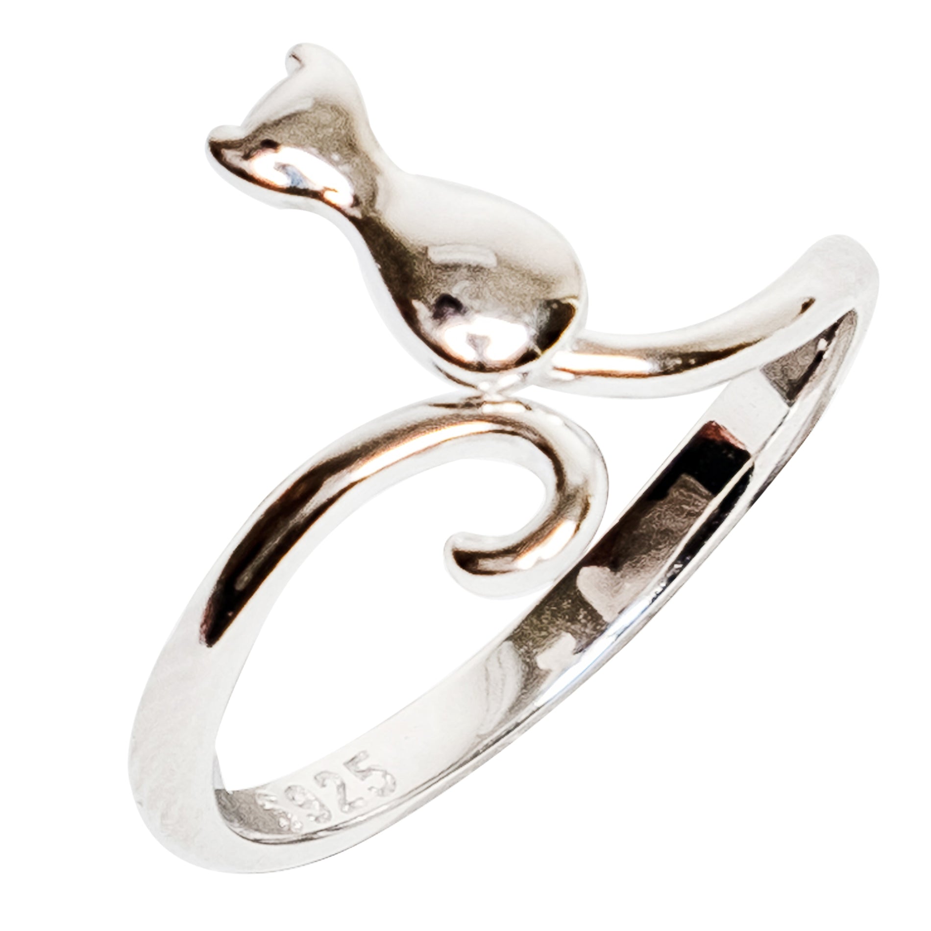 Chokore Chokore Sterling Silver Cute Kitten Ring Chokore Sterling Silver Cute Kitten Ring 