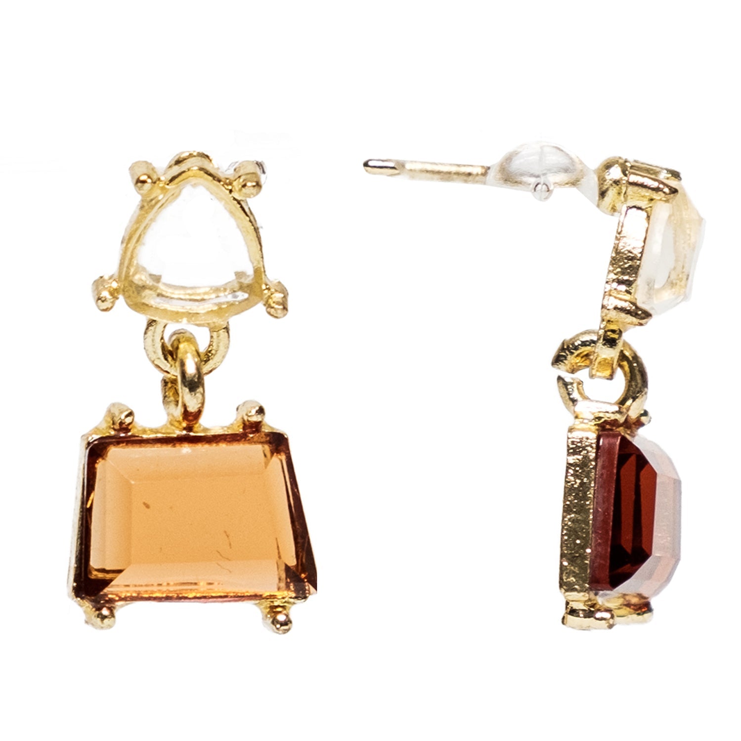 Chokore Chokore Tawny Crystal Earrings Chokore Tawny Crystal Earrings 