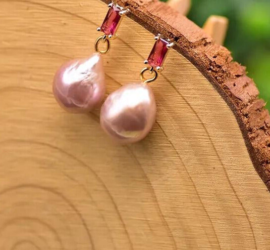 Chokore Chokore Water Freshwater Pearl Baroque Earrings Chokore Water Freshwater Pearl Baroque Earrings 