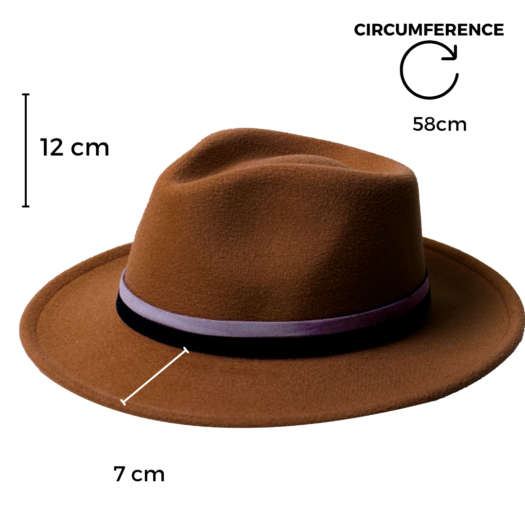 Chokore  Chokore Vintage Fedora Hat (Butterscotch) 