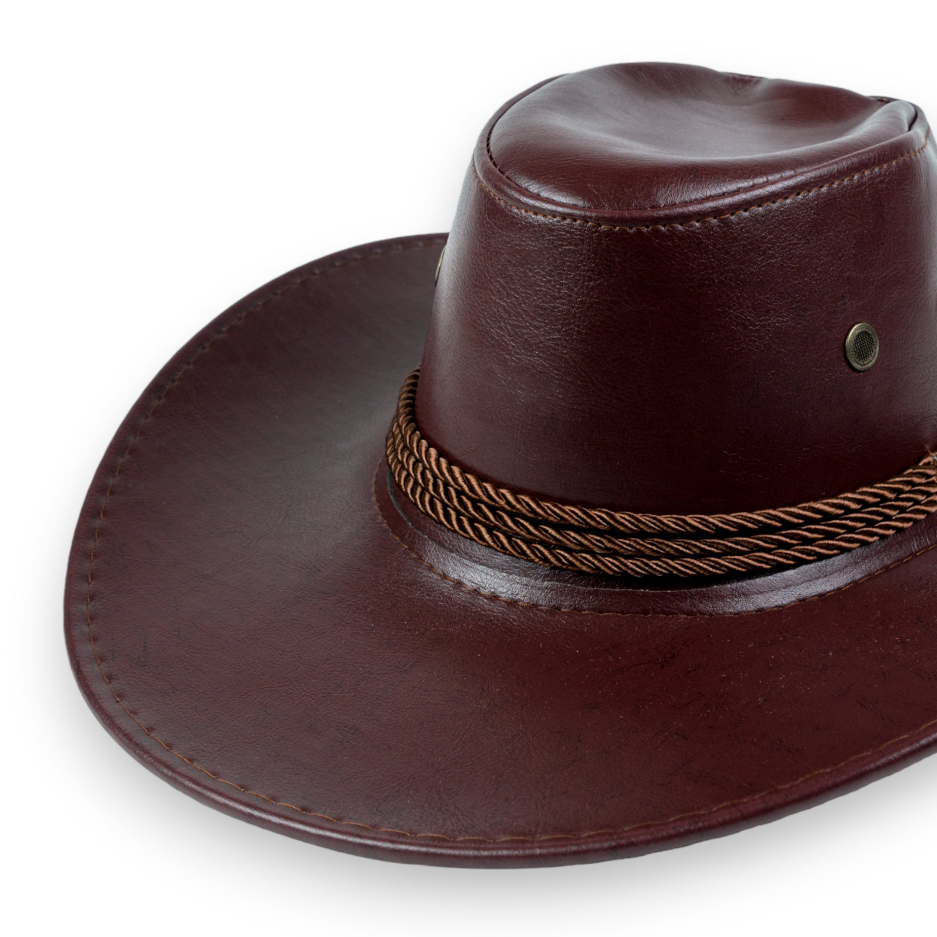 Chokore Chokore PU Leather Cowboy Hat (Chocolate Brown) Chokore PU Leather Cowboy Hat (Chocolate Brown) 