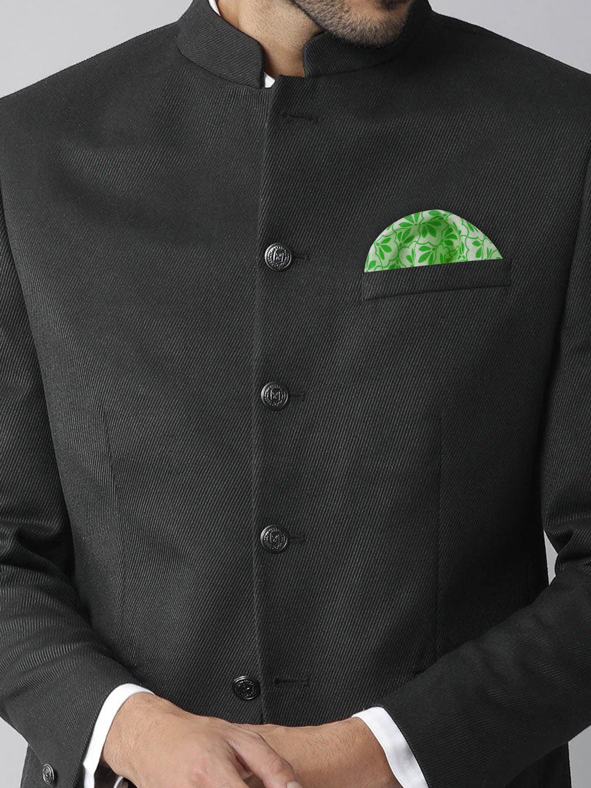 Chokore Jaali Good (Green) - Pocket Square Jaali Good (Green) - Pocket Square 