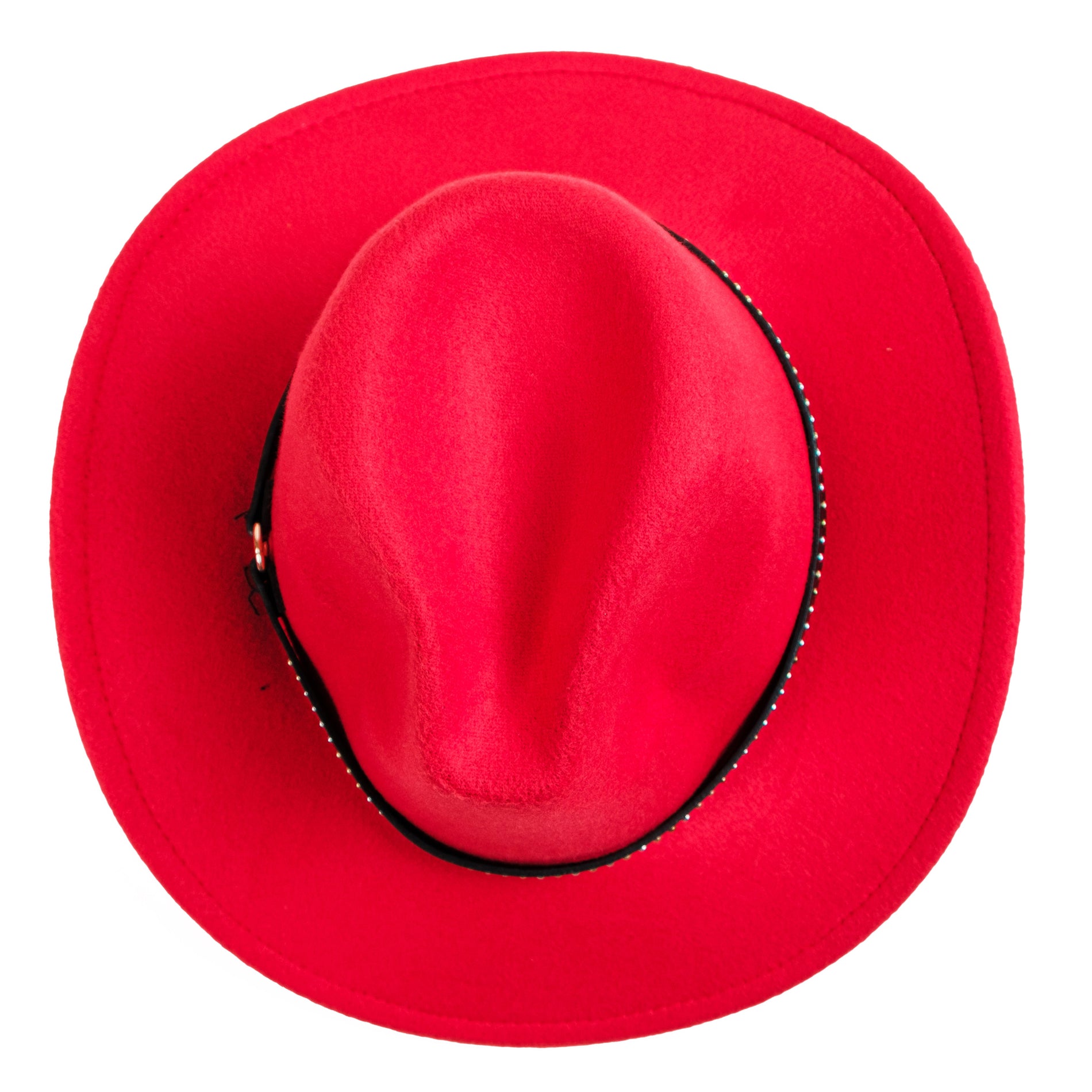 Chokore Chokore Cowboy Hat with Belt Band (Red) Chokore Cowboy Hat with Belt Band (Red) 