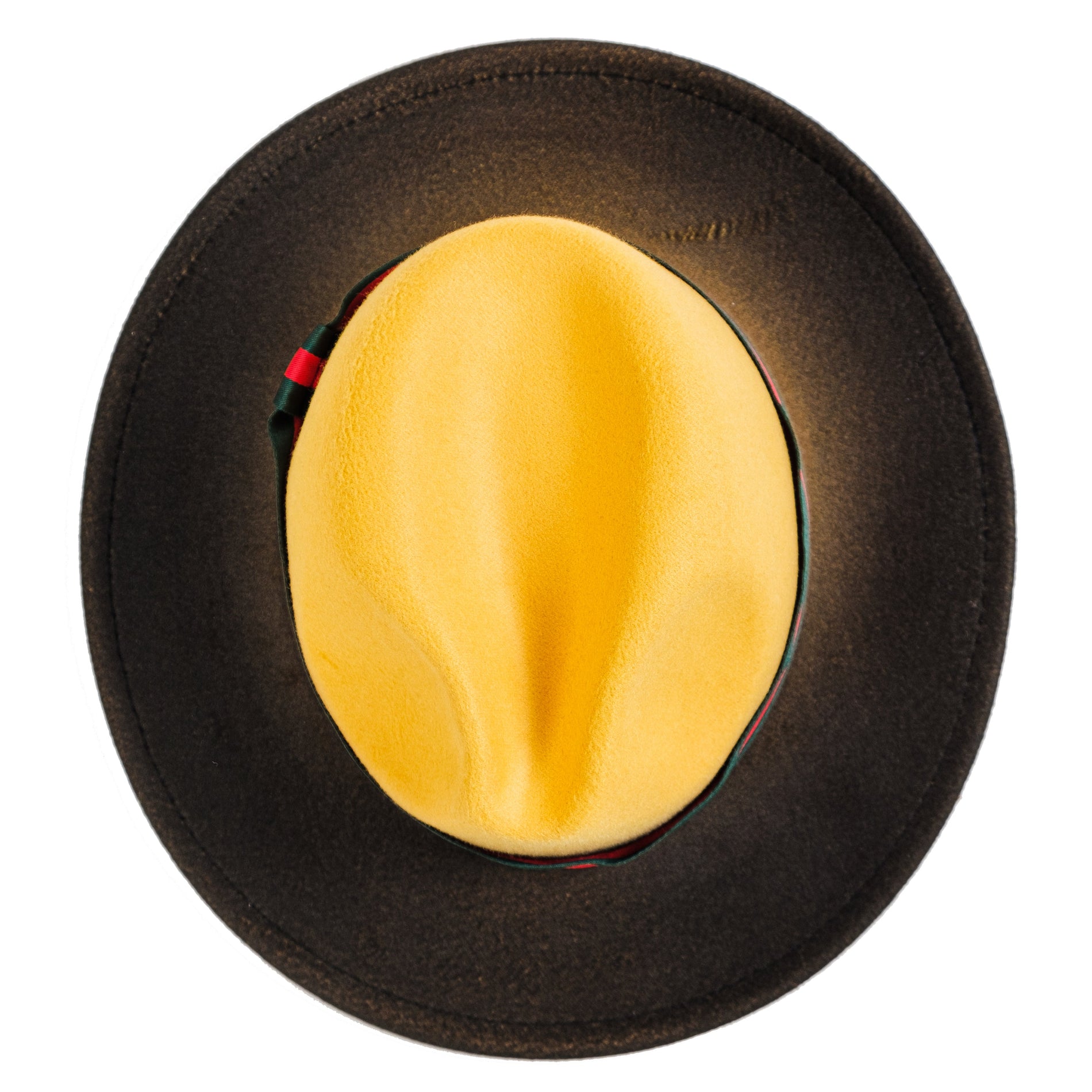 Chokore Chokore Double-tone Ombre Fedora Hat (Yellow & Black) Chokore Double-tone Ombre Fedora Hat (Yellow & Black) 