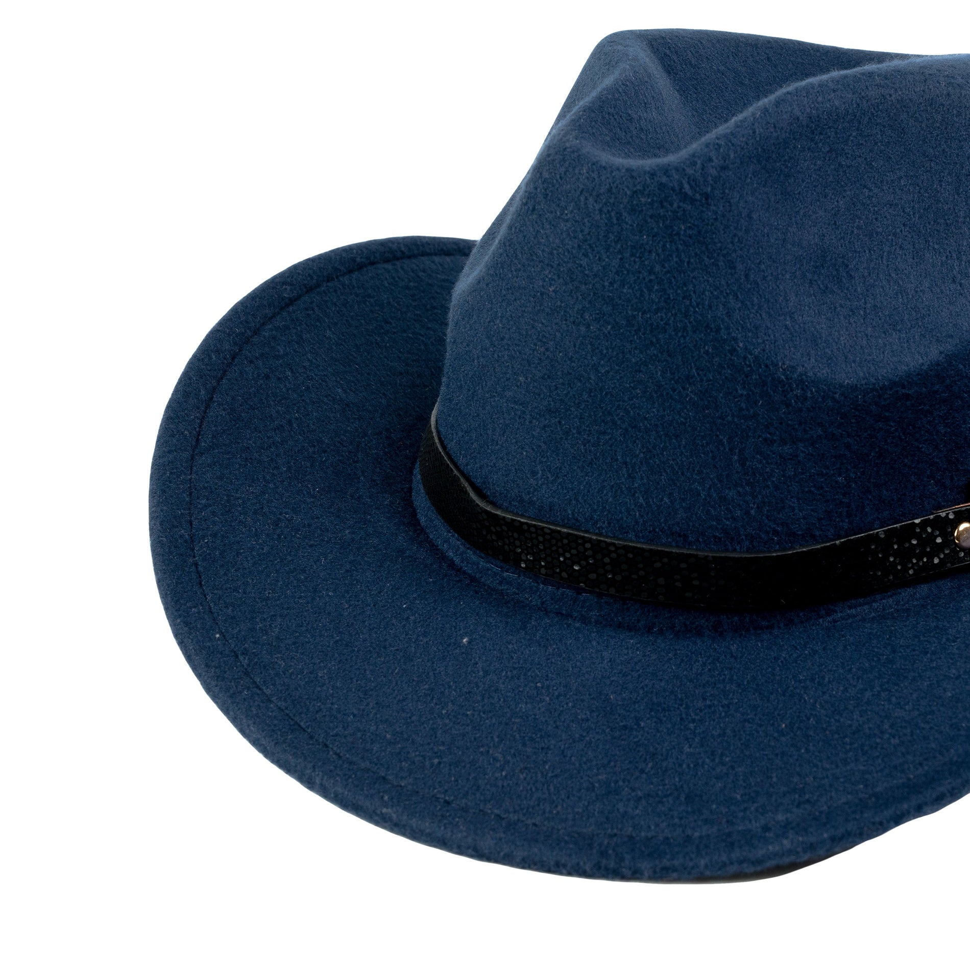 Chokore Chokore Cowboy Hat with Silver Buckle & Belt (Navy Blue) Chokore Cowboy Hat with Silver Buckle & Belt (Navy Blue) 