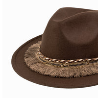 Chokore Chokore Boho Style Fedora Hat (Chocolate Brown)