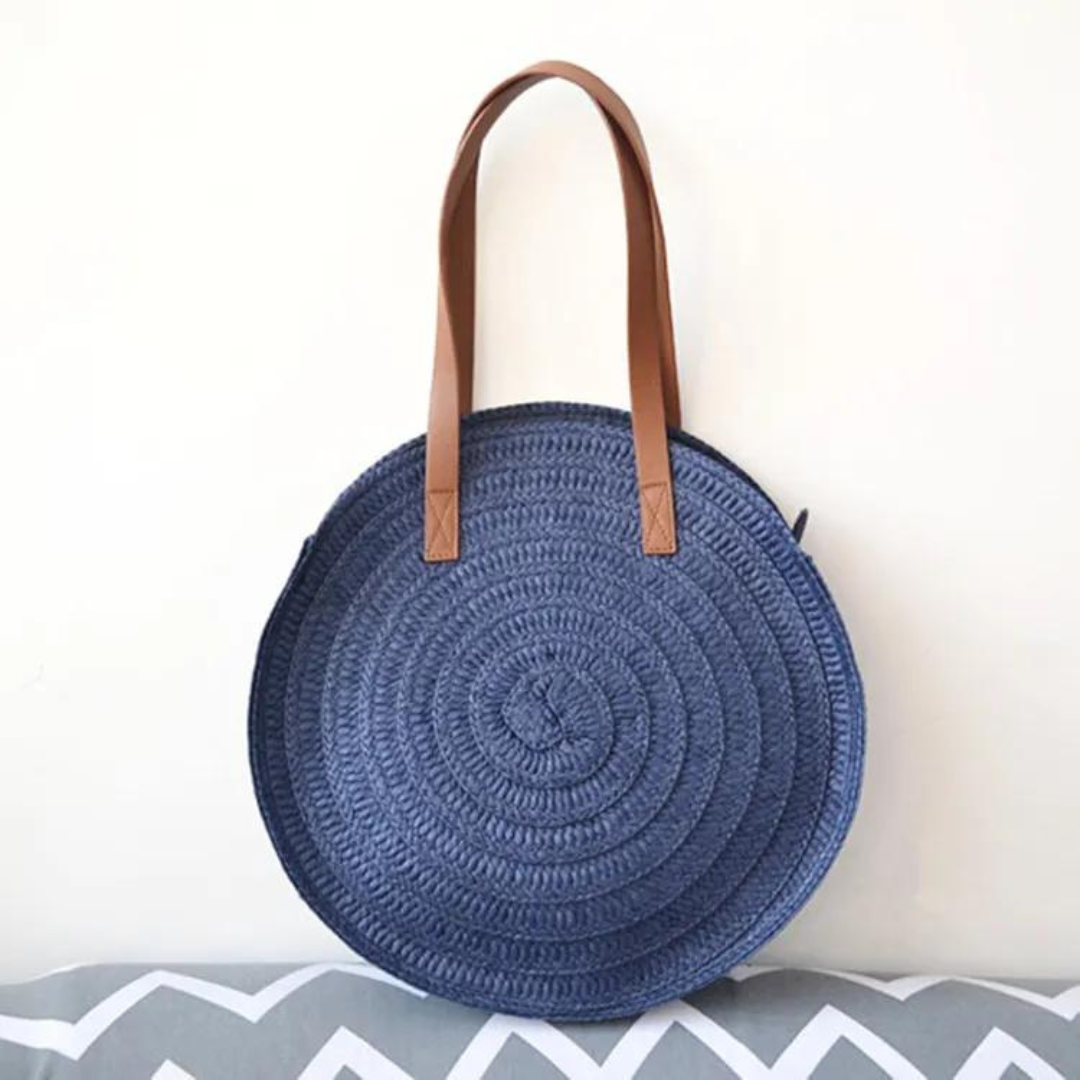 Chokore Chokore Round Beach Bag in Blue Chokore Round Beach Bag in Blue 