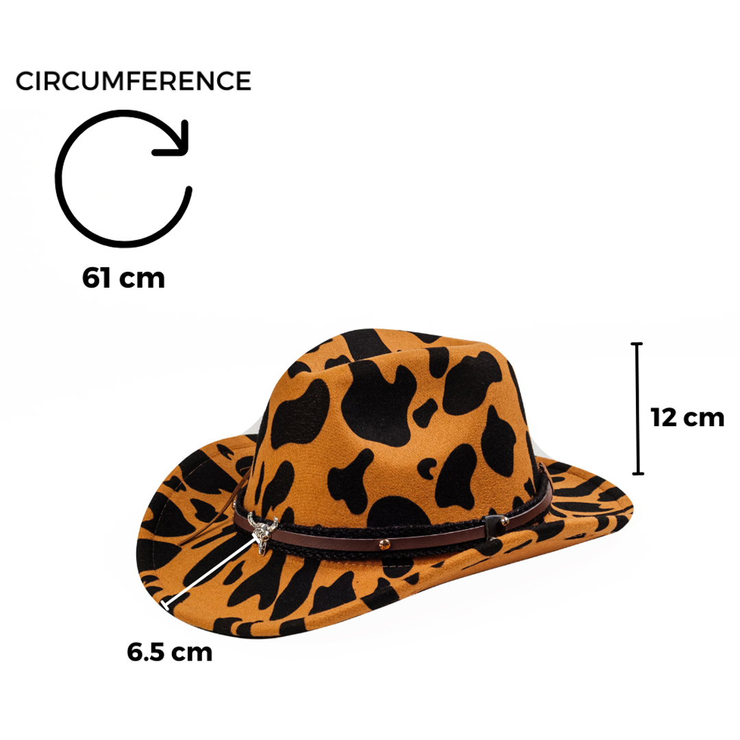 Chokore  Chokore Cow Print Cowboy Hat (Yellow) 