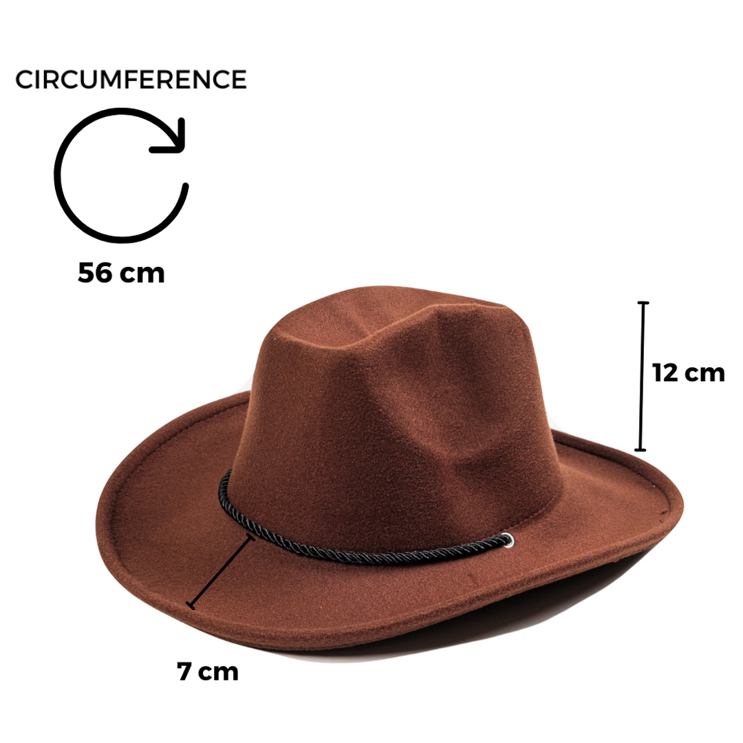 Chokore  Chokore Vintage Cowboy Hat (Chocolate Brown) 