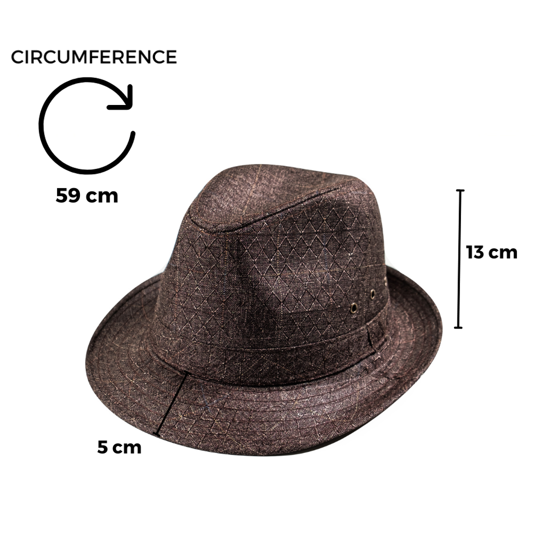 Chokore  Chokore Gentleman Fedora Hat (Gray) 