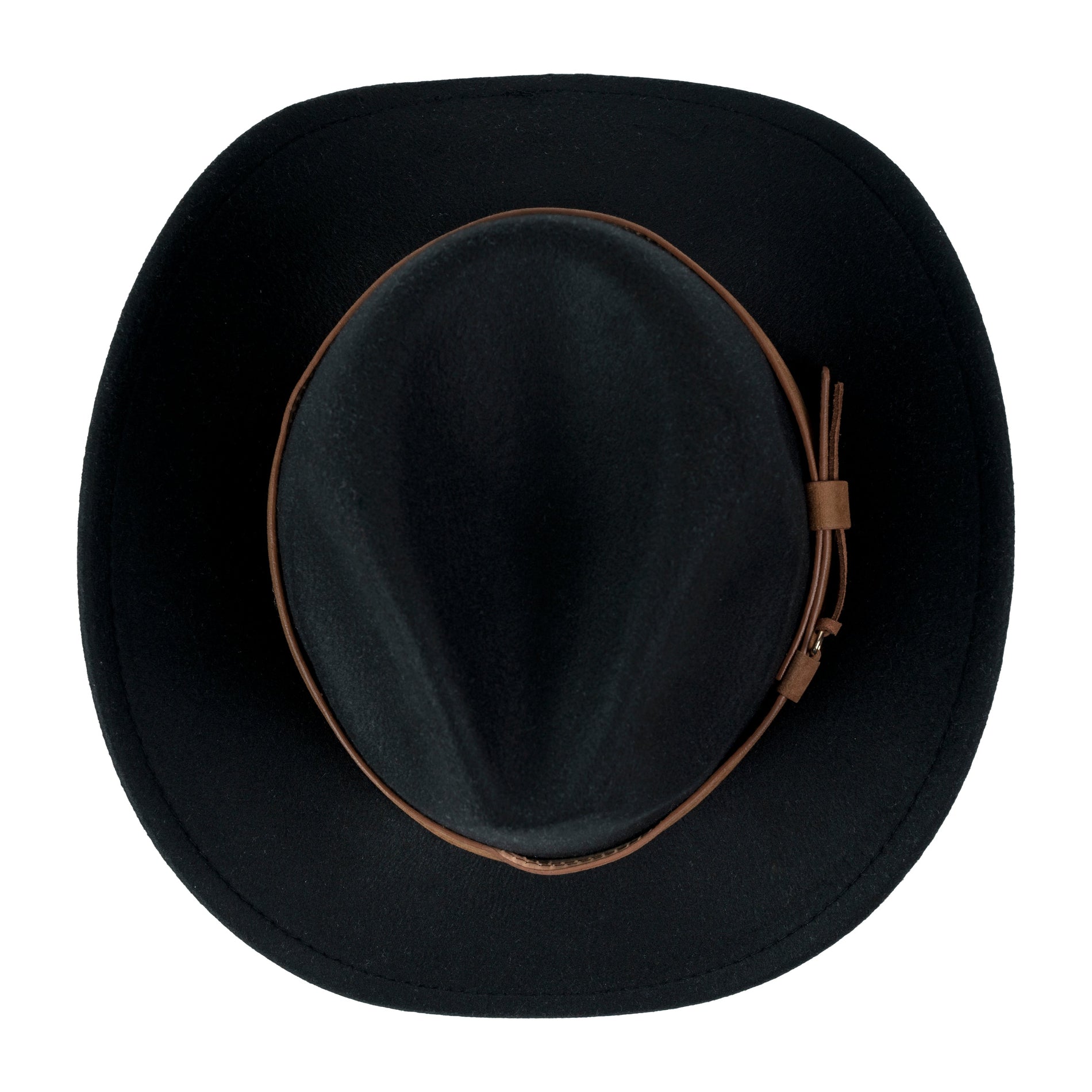 Chokore Chokore Pinched Cowboy Hat with PU Leather Belt (Black) Chokore Pinched Cowboy Hat with PU Leather Belt (Black) 