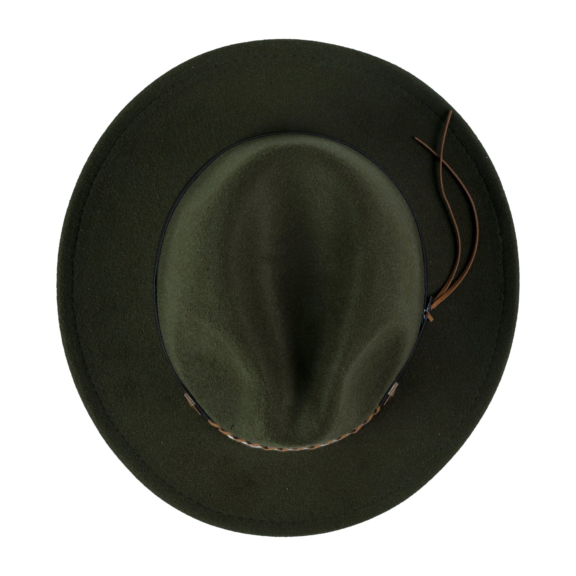 Chokore Chokore Fedora Hat with Braided PU Leather Belt (Forest Green) Chokore Fedora Hat with Braided PU Leather Belt (Forest Green) 