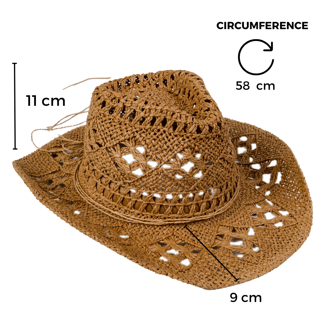 Chokore Chokore Handcrafted Straw Cowboy Hat (Khaki) Chokore Handcrafted Straw Cowboy Hat (Khaki) 