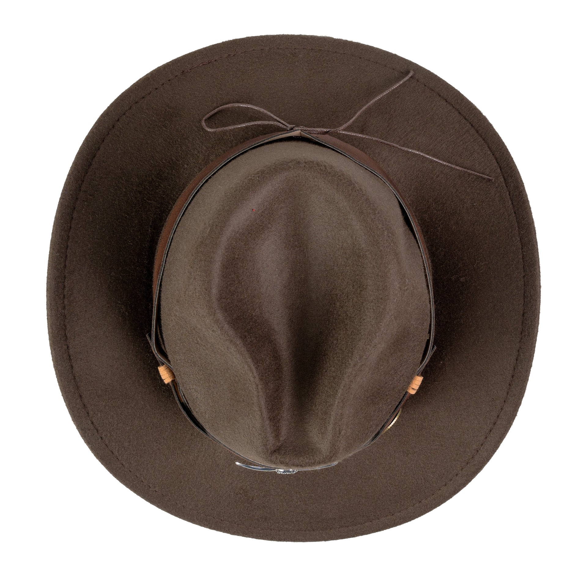 Chokore Chokore Pinched Cowboy Hat with Ox head Belt (Chocolate Brown) Chokore Pinched Cowboy Hat with Ox head Belt (Chocolate Brown) 