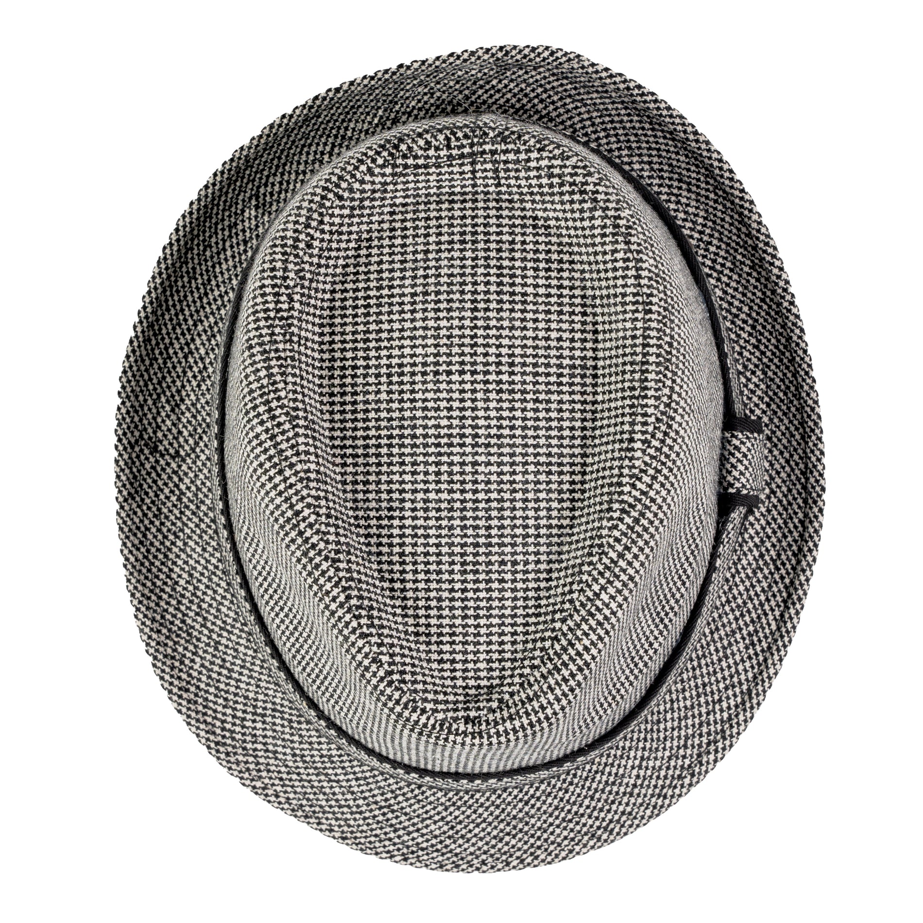 Chokore Chokore Classic Plaid Fedora Hat (Light Gray) Chokore Classic Plaid Fedora Hat (Light Gray) 