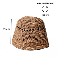 Chokore Chokore Crochet Cloche Hat (Brown)