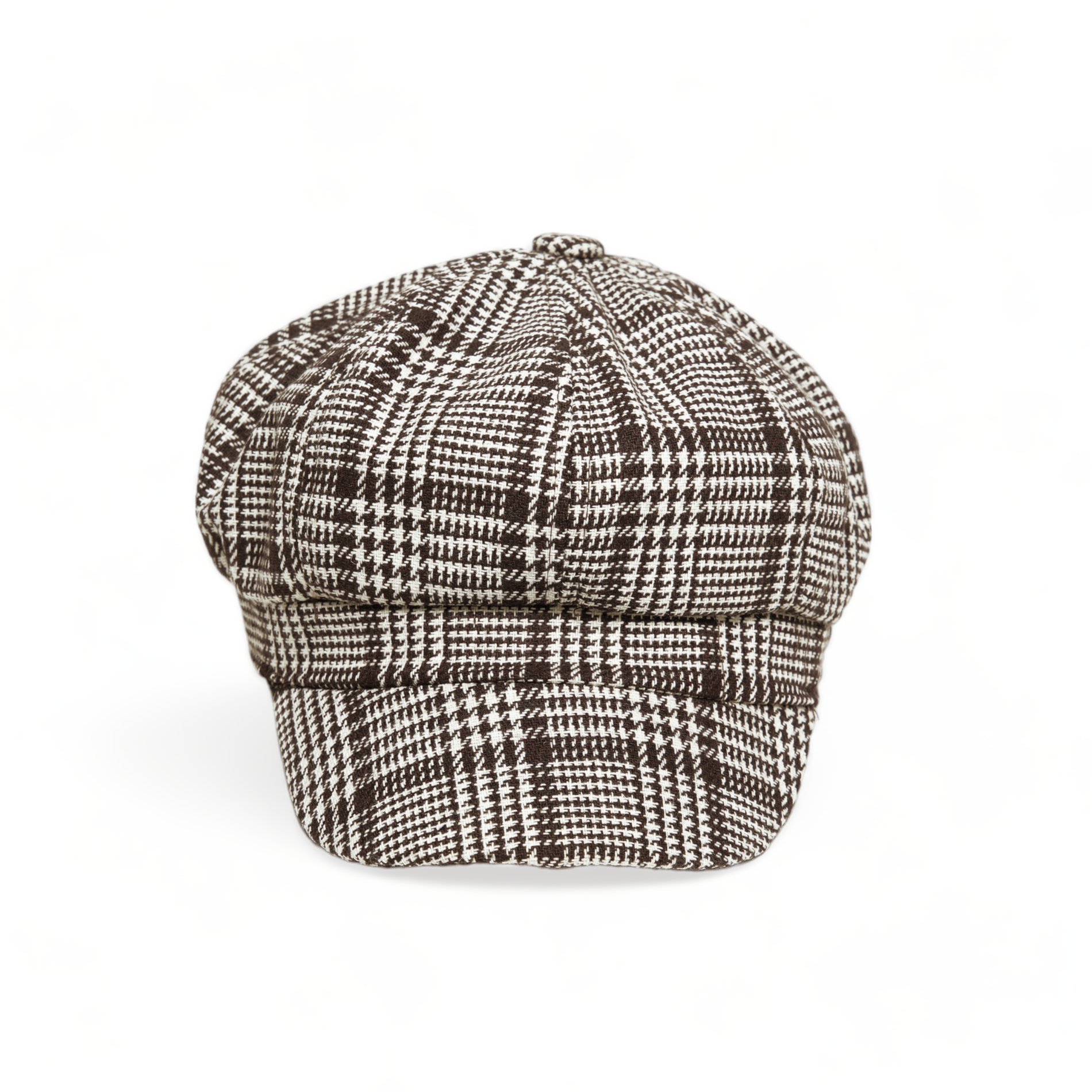 Chokore  Chokore Vintage Houndstooth Newsboy Cap (Khaki) 