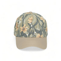 Chokore Chokore Tropical Style Leaf Print Baseball Cap (Olive Green)