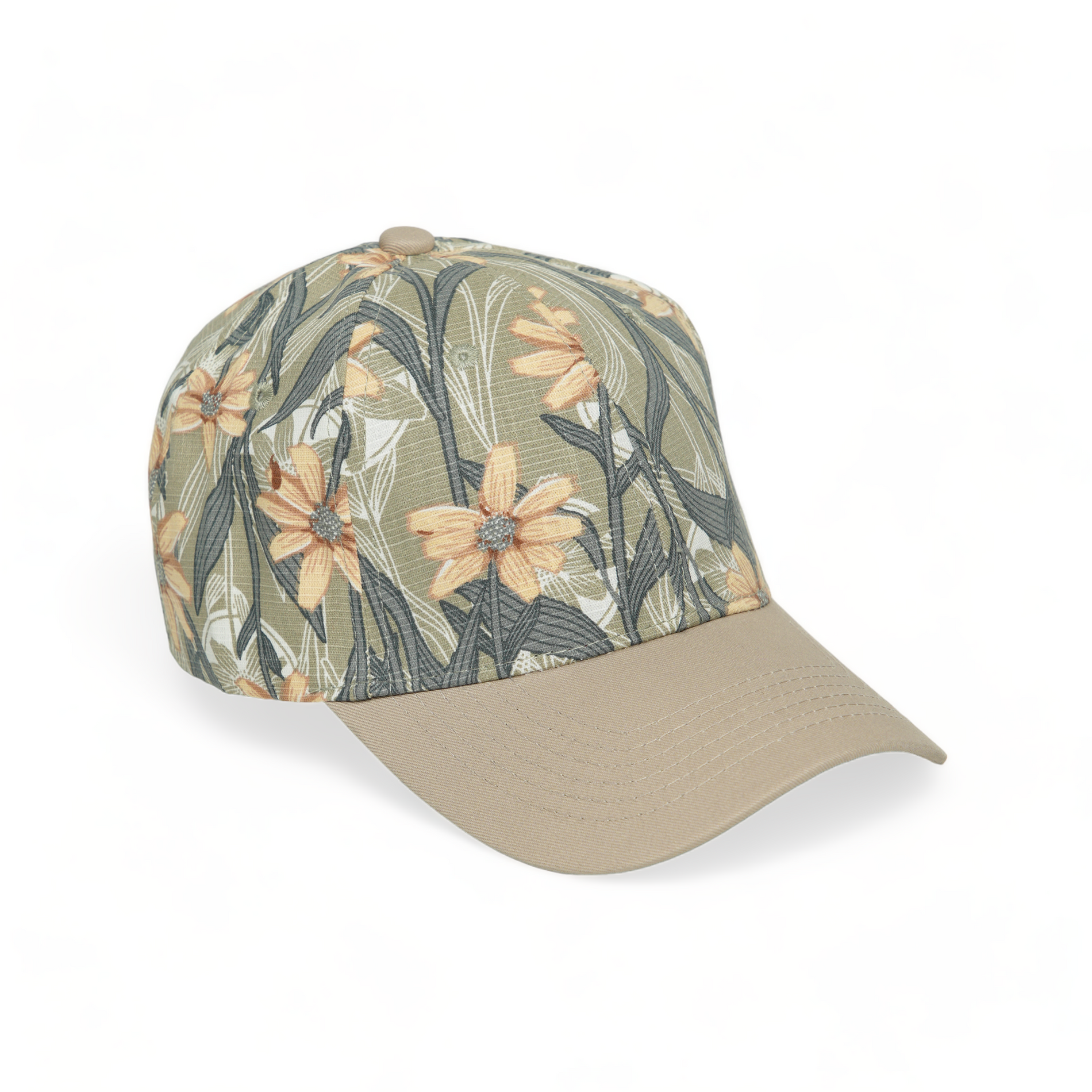 Chokore Chokore Tropical Style Leaf Print Baseball Cap (Olive Green) Chokore Tropical Style Leaf Print Baseball Cap (Olive Green) 