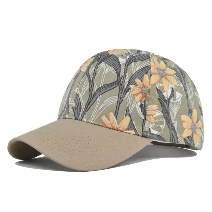 Chokore Chokore Tropical Style Leaf Print Baseball Cap (Olive Green) Chokore Tropical Style Leaf Print Baseball Cap (Olive Green) 