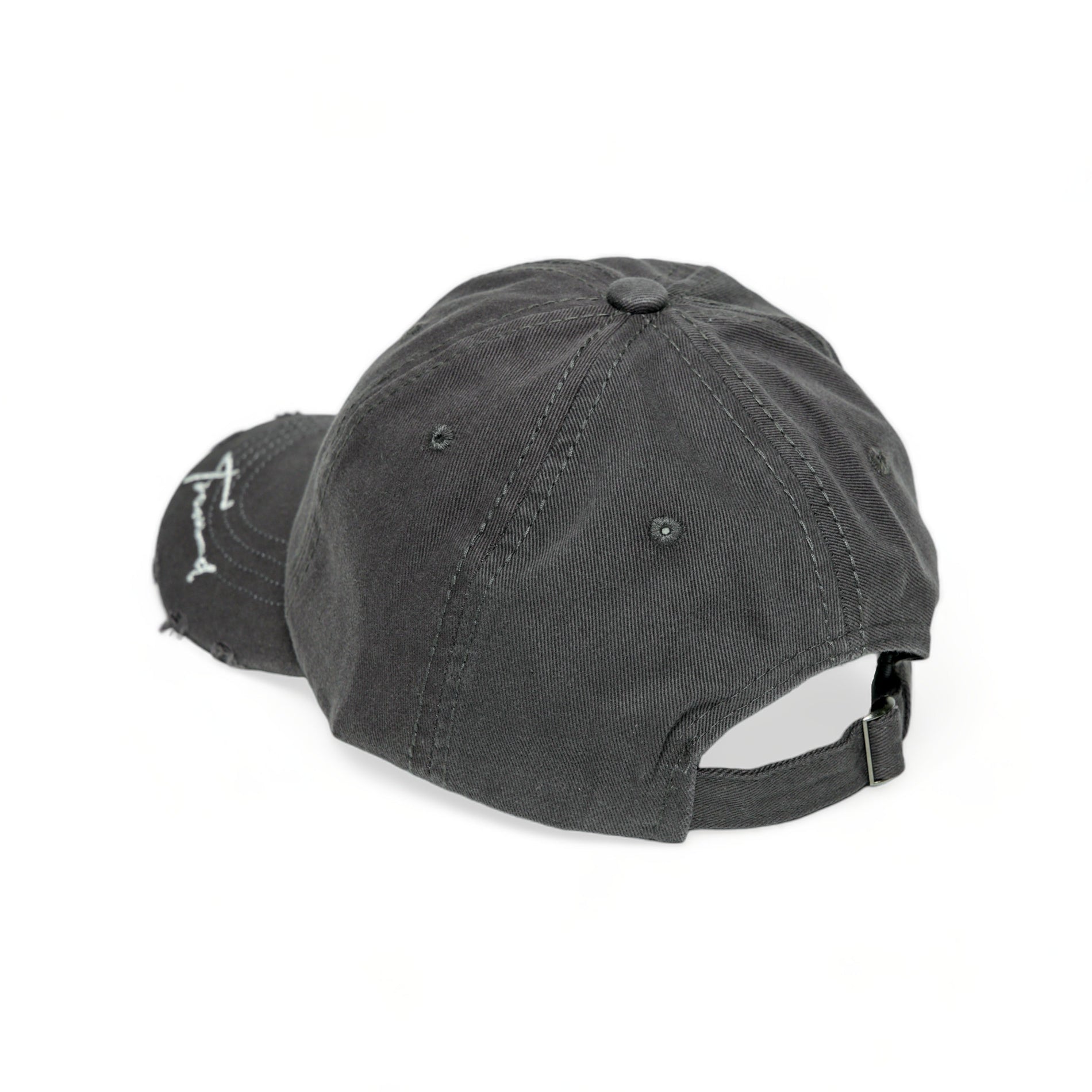 Chokore Chokore Ripped Denim Baseball Cap (Dark Gray) Chokore Ripped Denim Baseball Cap (Dark Gray) 