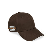 Chokore Chokore Curved Brim Leather Label Baseball Cap (Light Brown)