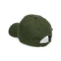 Chokore Chokore Curved Brim Leather Label Baseball Cap (Army Green)