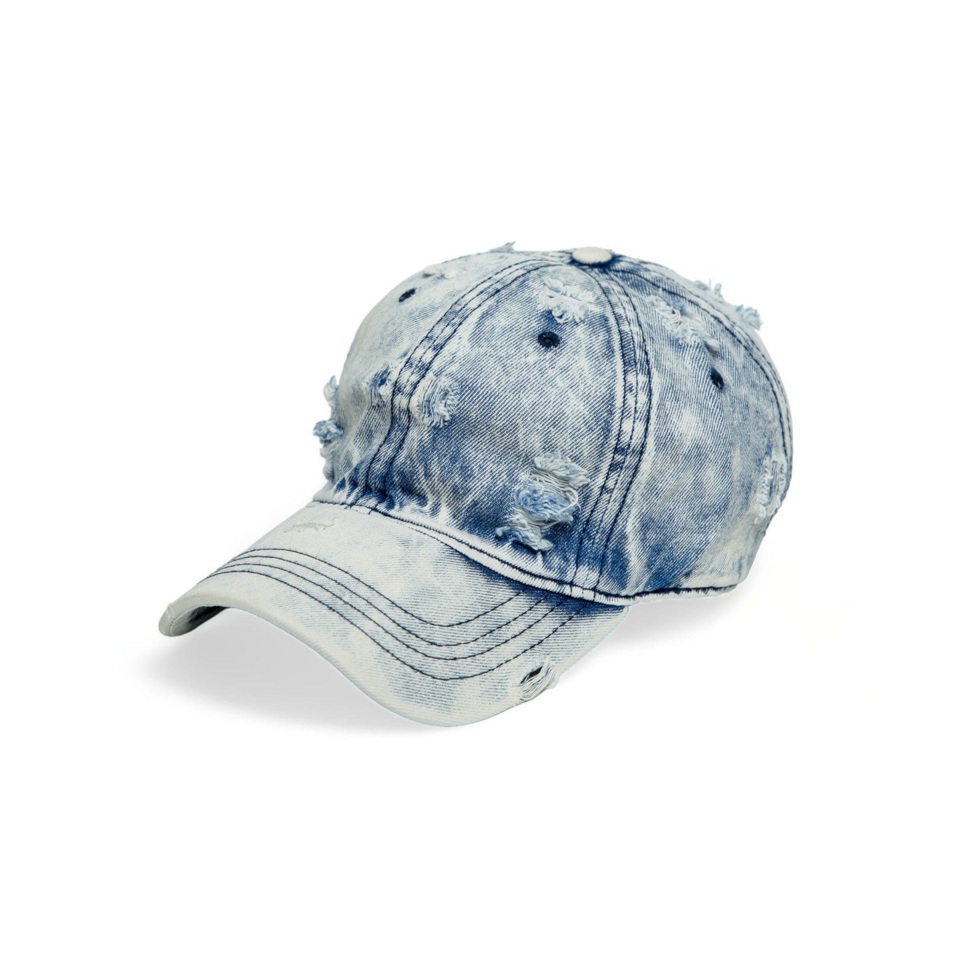 Chokore Chokore Distressed Denim Cap (Light Blue) Chokore Distressed Denim Cap (Light Blue) 