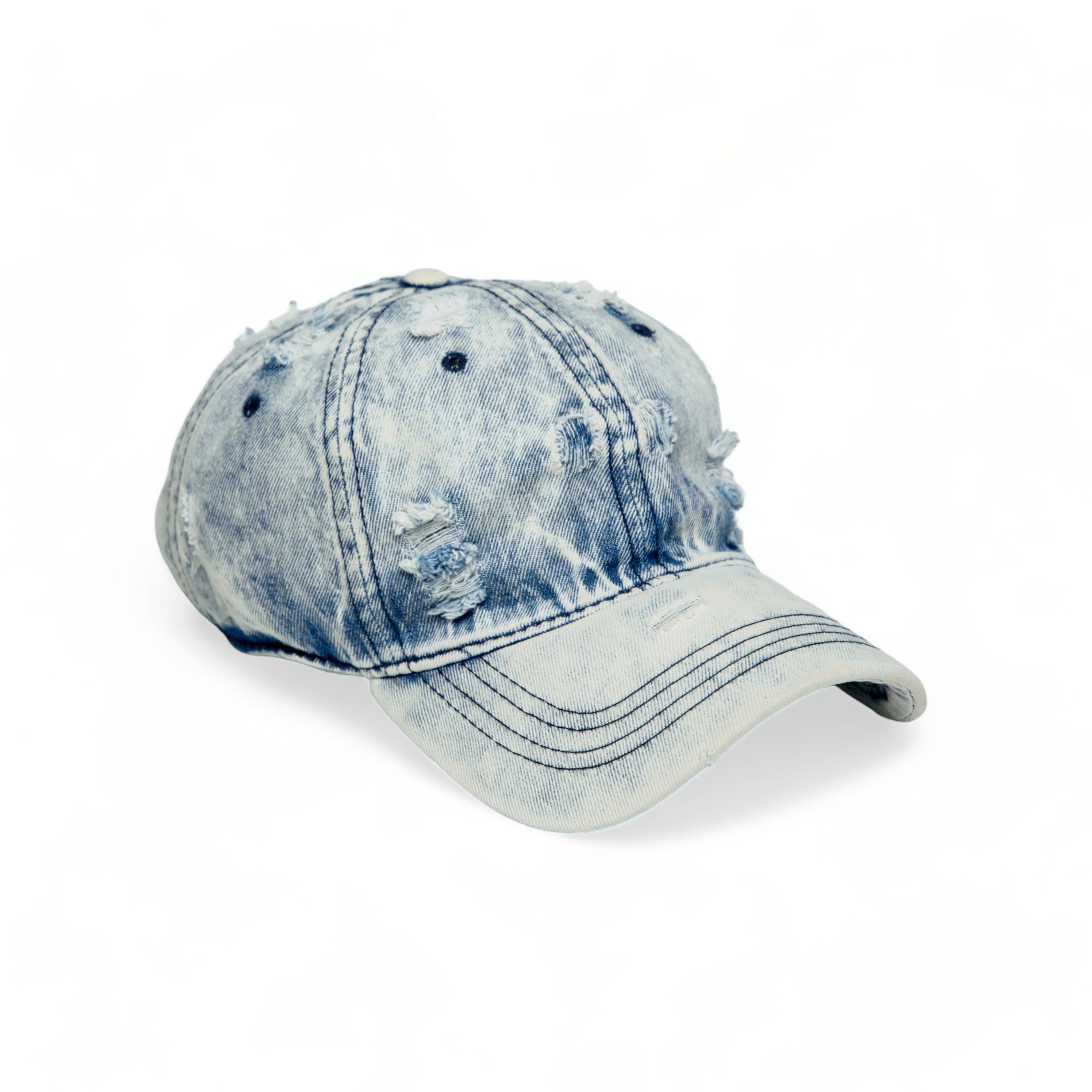 Chokore Chokore Distressed Denim Cap (Light Blue) Chokore Distressed Denim Cap (Light Blue) 