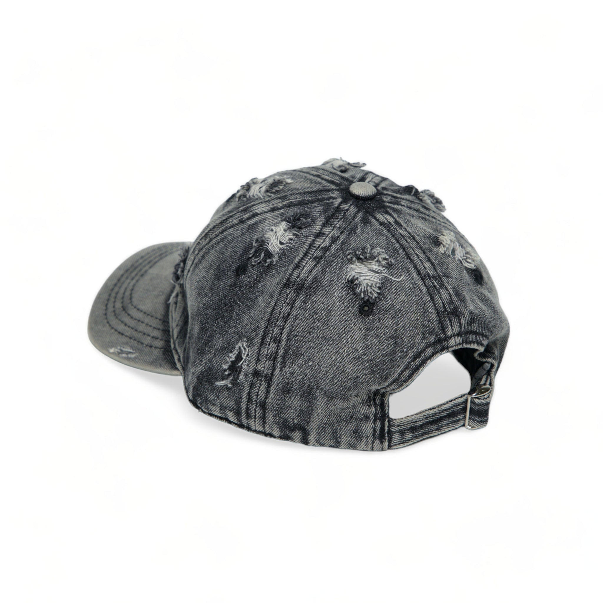 Chokore Distressed Denim Cap (Black)