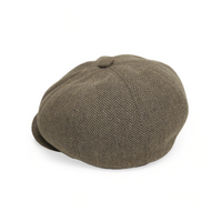 Chokore Chokore Herringbone Vintage Baker Boy Cap (Camel)