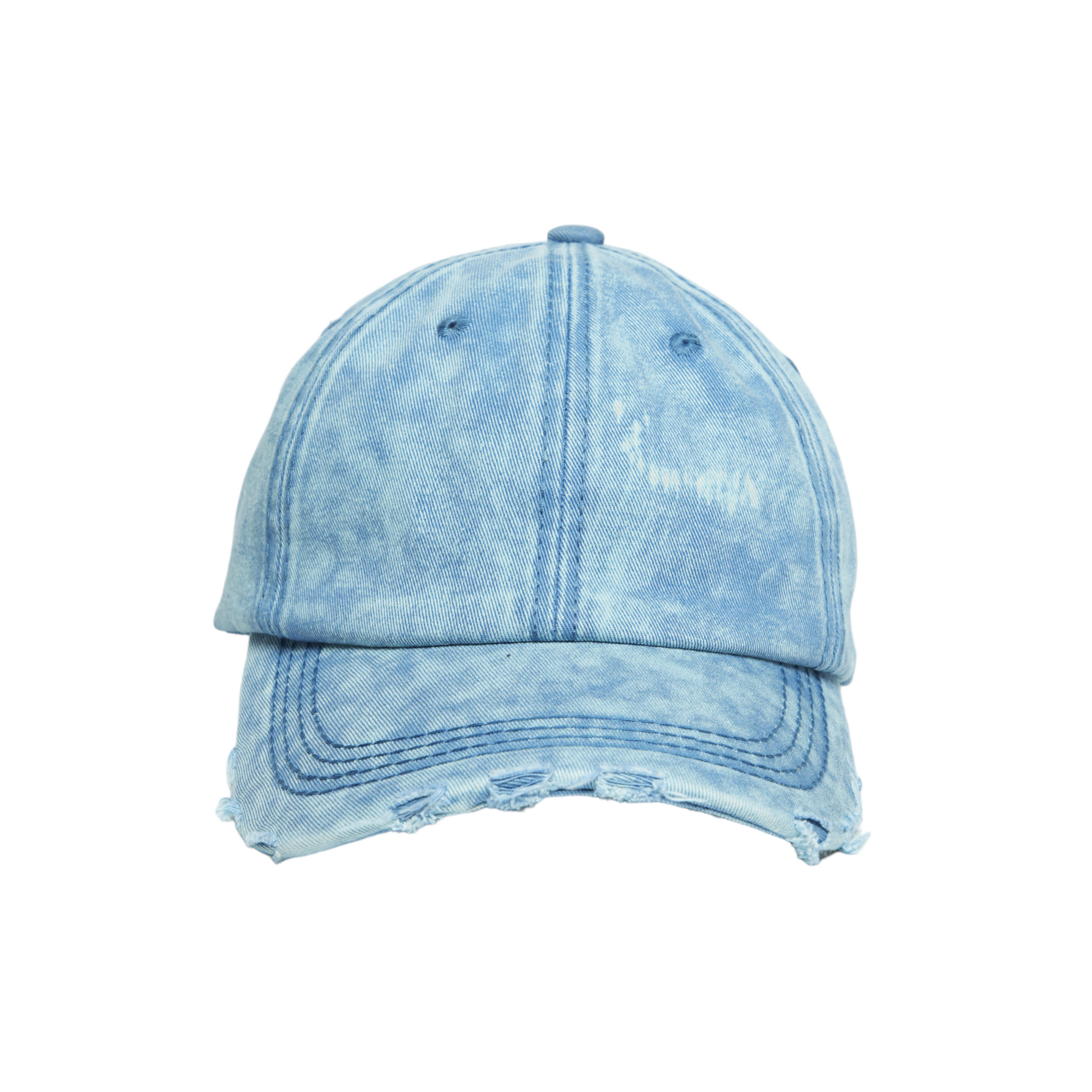 Chokore Chokore Distressed Denim Baseball Cap (Light Blue) Chokore Distressed Denim Baseball Cap (Light Blue) 