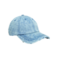 Chokore Chokore Distressed Denim Baseball Cap (Light Blue)