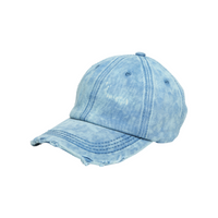 Chokore Chokore Distressed Denim Baseball Cap (Light Blue)
