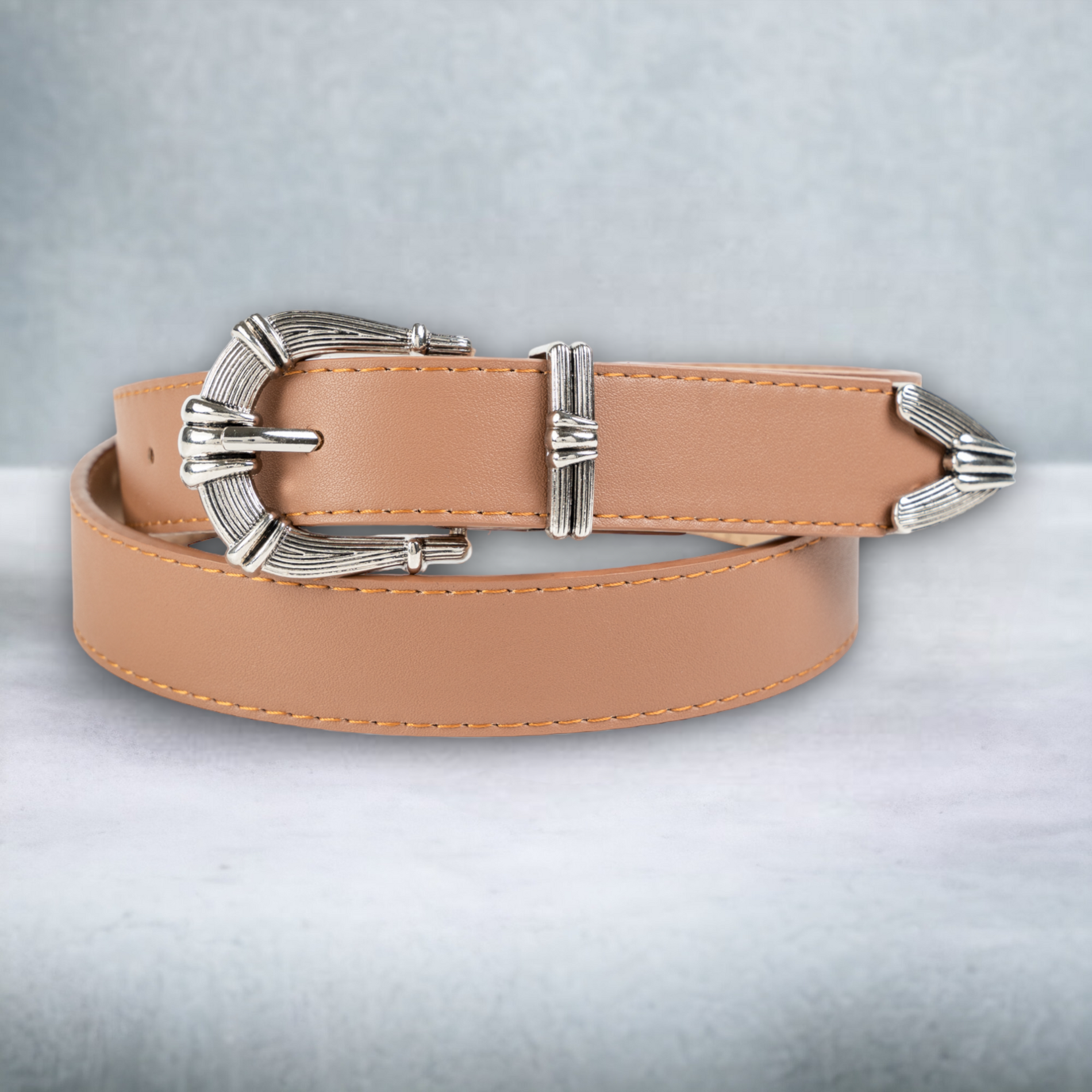 Chokore  Chokore Retro Pin Buckle Leather Belt (Camel) 