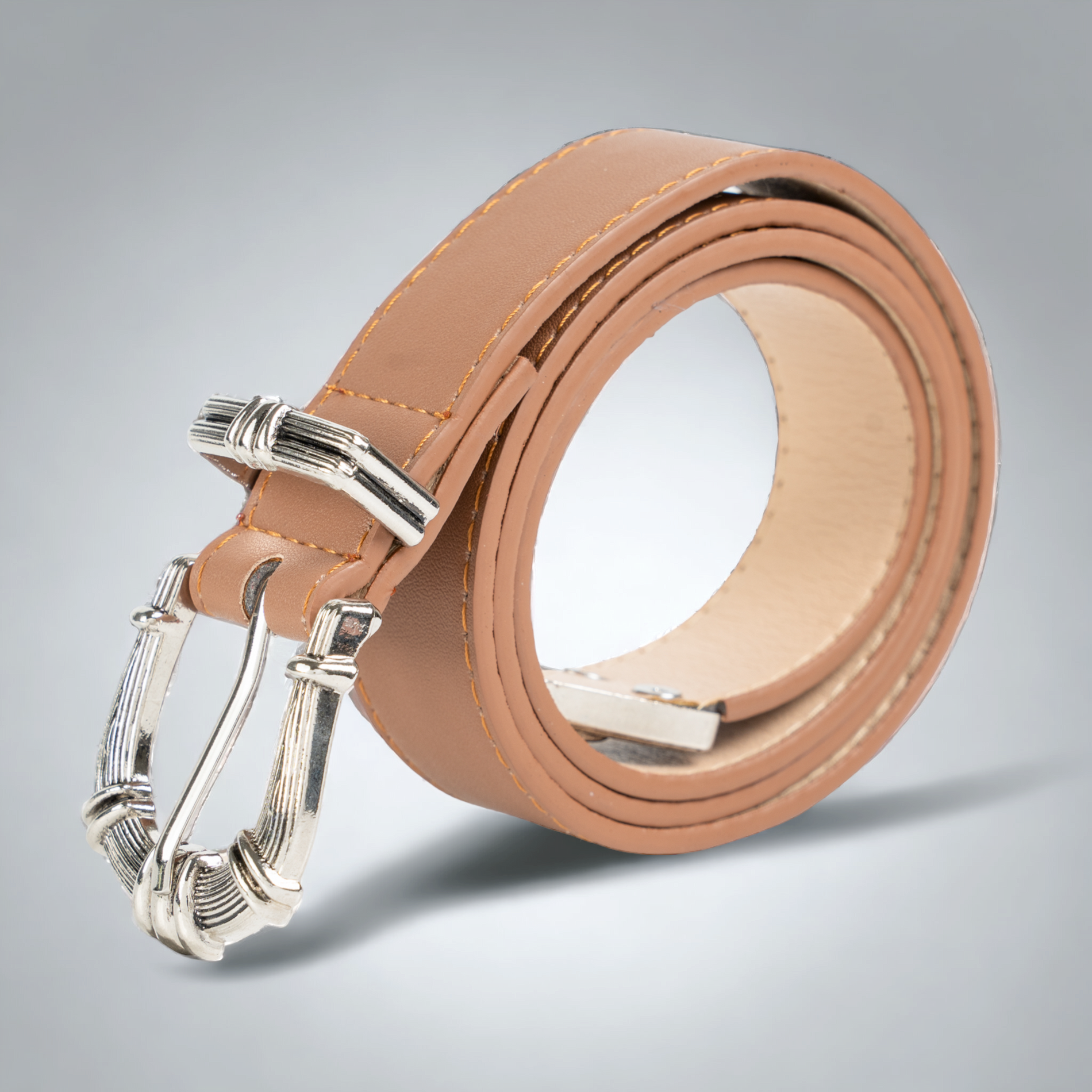 Chokore  Chokore Retro Pin Buckle Leather Belt (Camel) 