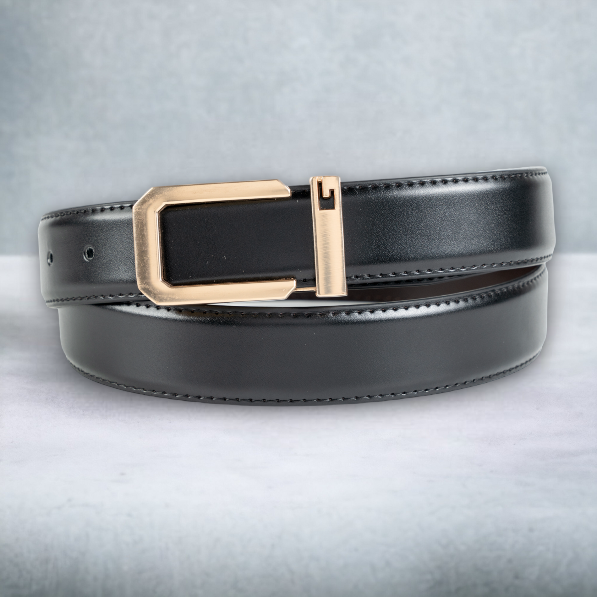 Chokore  Chokore Formal Buckle Genuine Leather Belt (Black) 