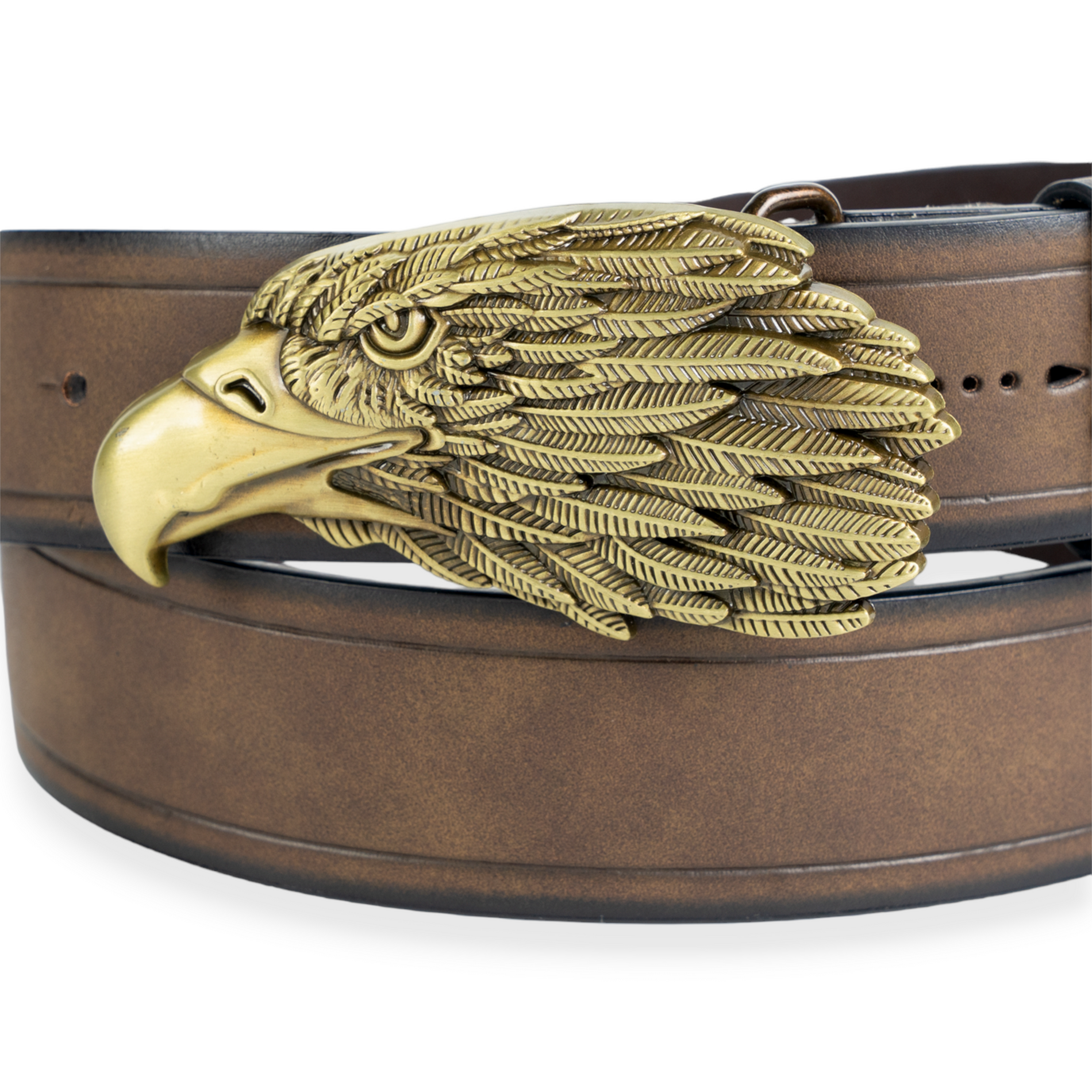 Chokore Chokore Eagle Head Leather Belt (Brown) Chokore Eagle Head Leather Belt (Brown) 