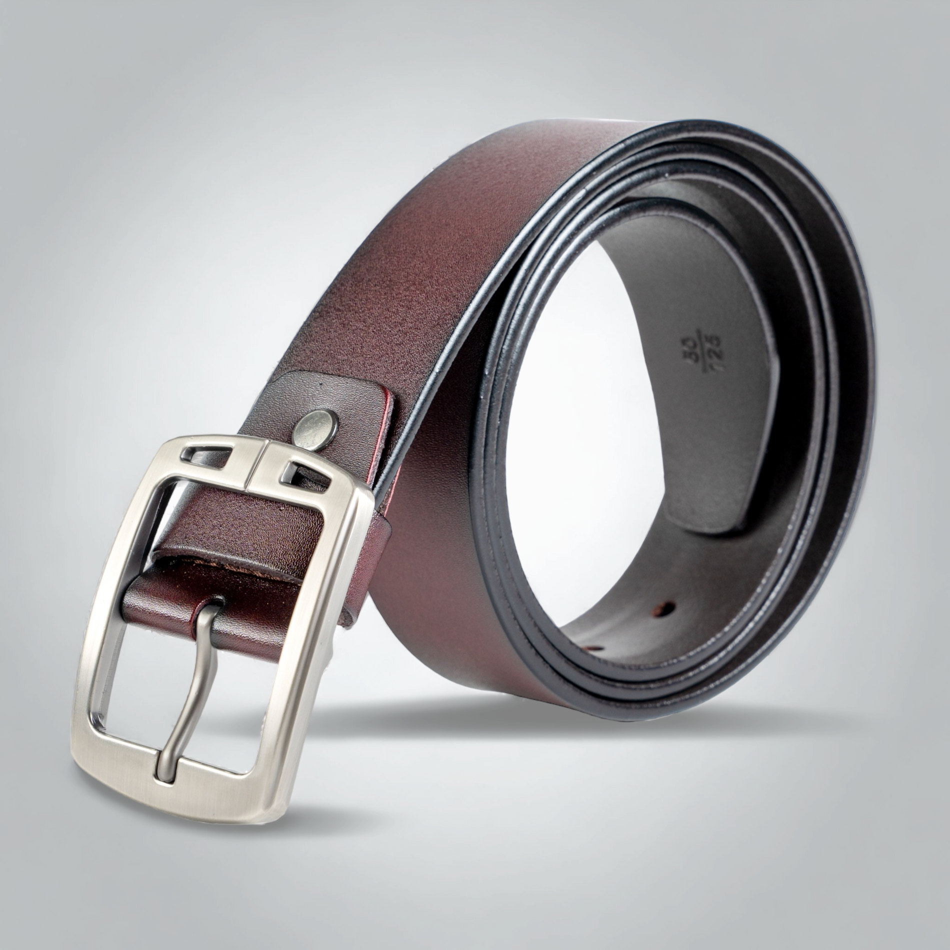 Chokore  Chokore Casual Vegan Leather Belt (Maroon) 