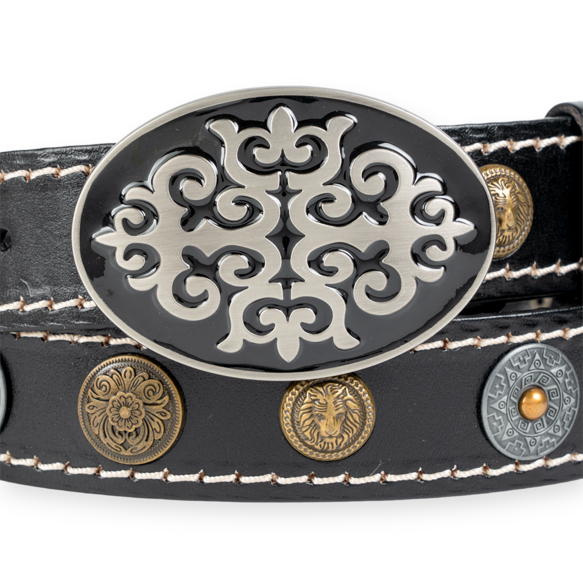 Chokore Chokore Punk Style Leather Belt (Black) Chokore Punk Style Leather Belt (Black) 