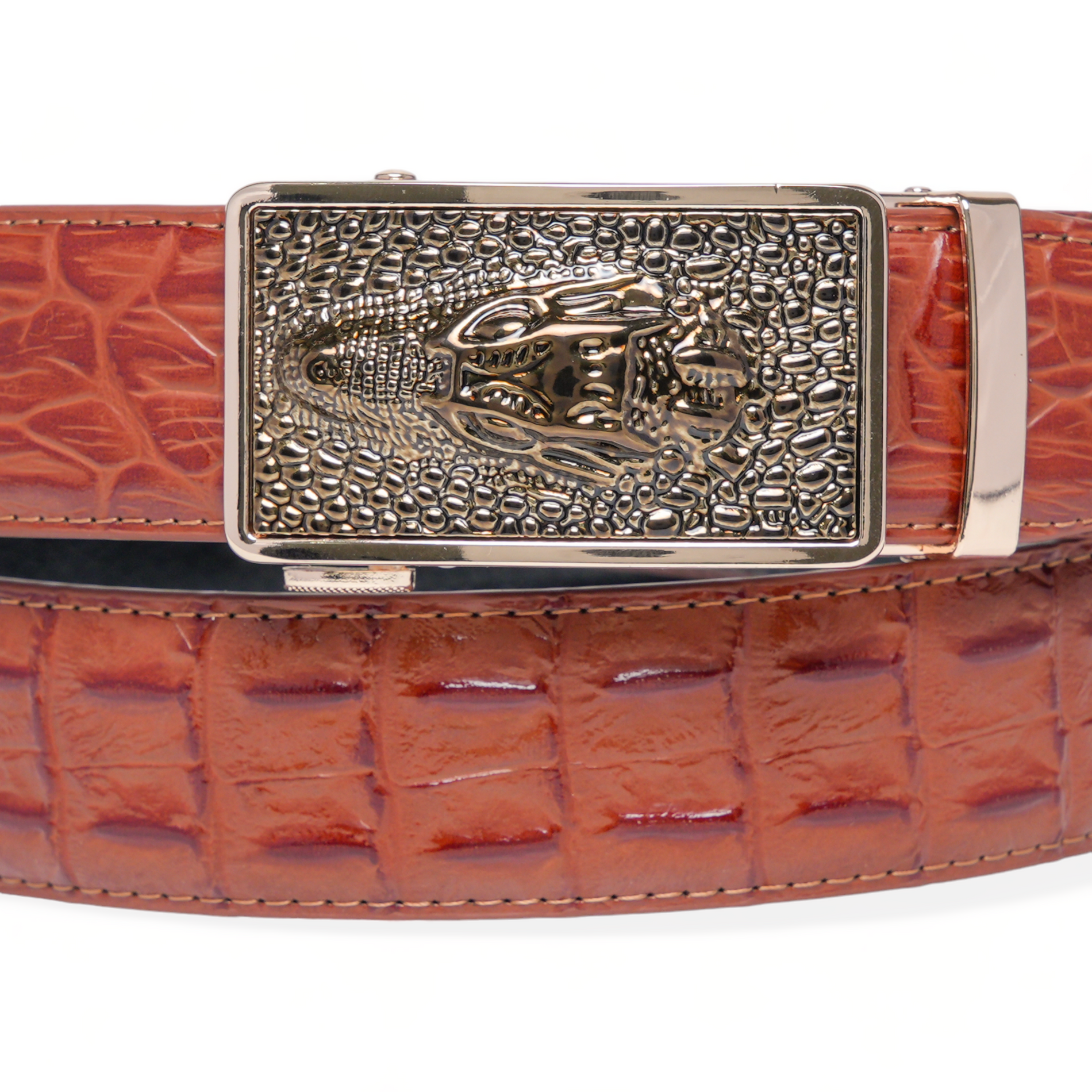 Chokore Chokore Alligator Buckle Pure Leather Belt (Brown) Chokore Alligator Buckle Pure Leather Belt (Brown) 