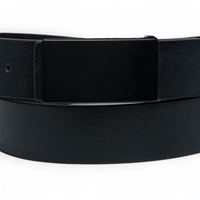 Chokore Chokore Formal Pure Leather Belt with Plate Buckle (Black)