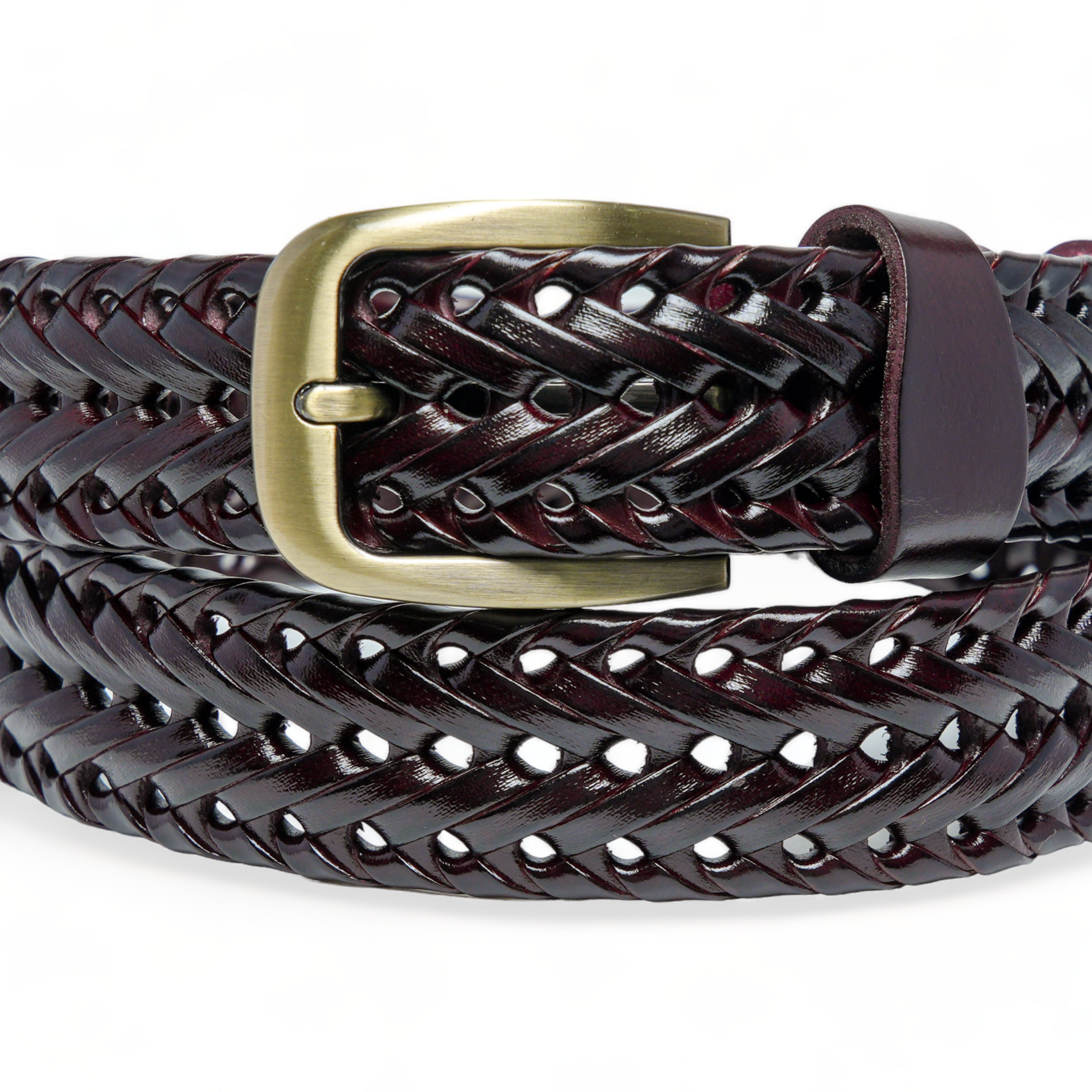 Chokore Chokore Unisex Braided Genuine Leather Belt (Maroon) Chokore Unisex Braided Genuine Leather Belt (Maroon) 