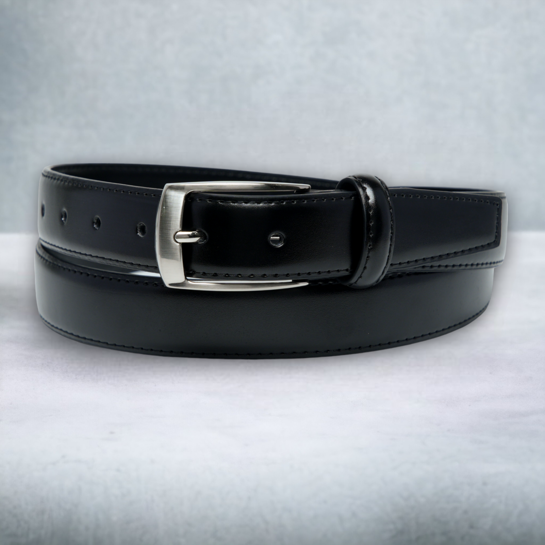 Chokore  Chokore Vegan Leather Belt with Pin Buckle (Black) 