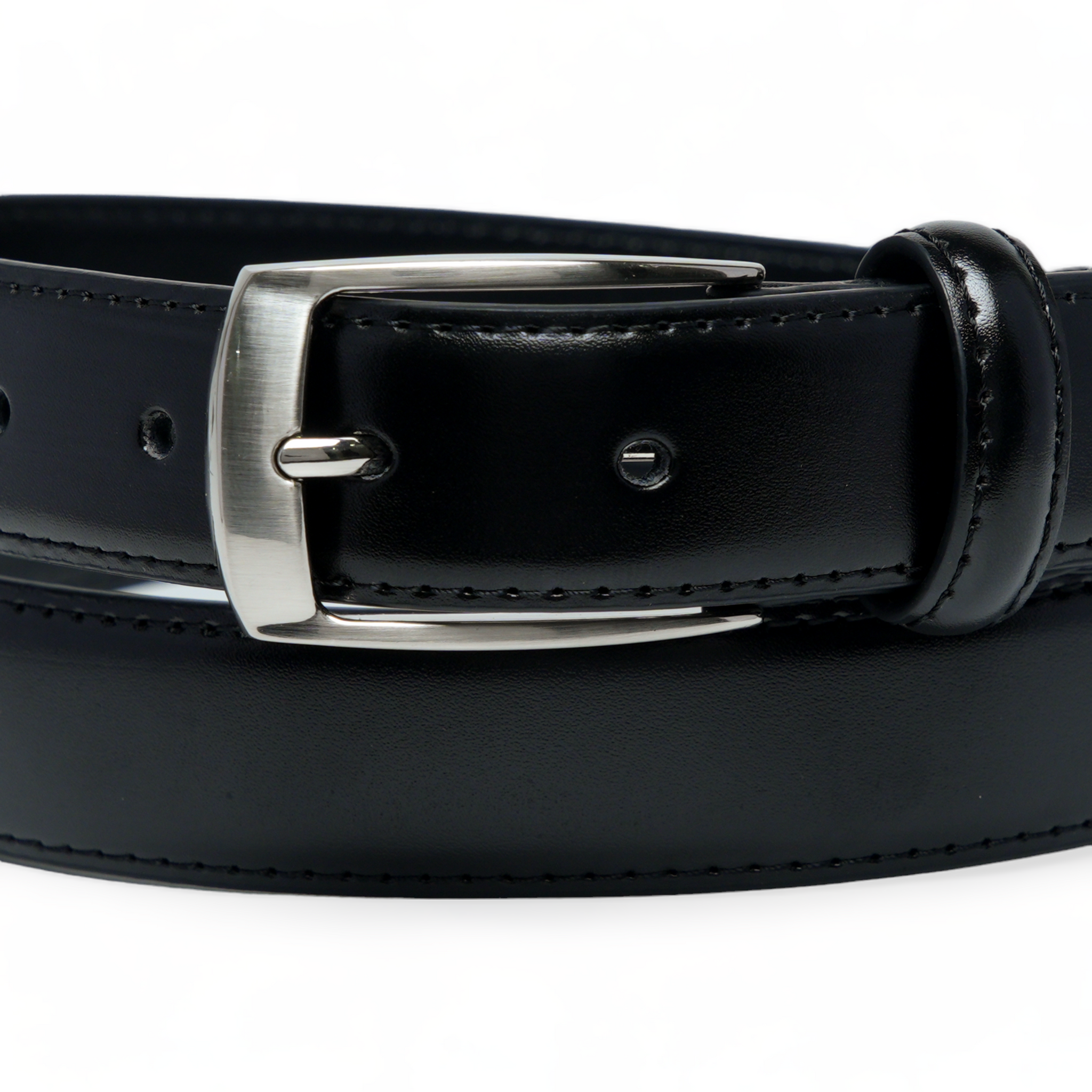 Chokore Vegan Leather Belt with Pin Buckle (Black)