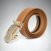 Chokore Chokore Automatic Golden Buckle Belt (Brown)