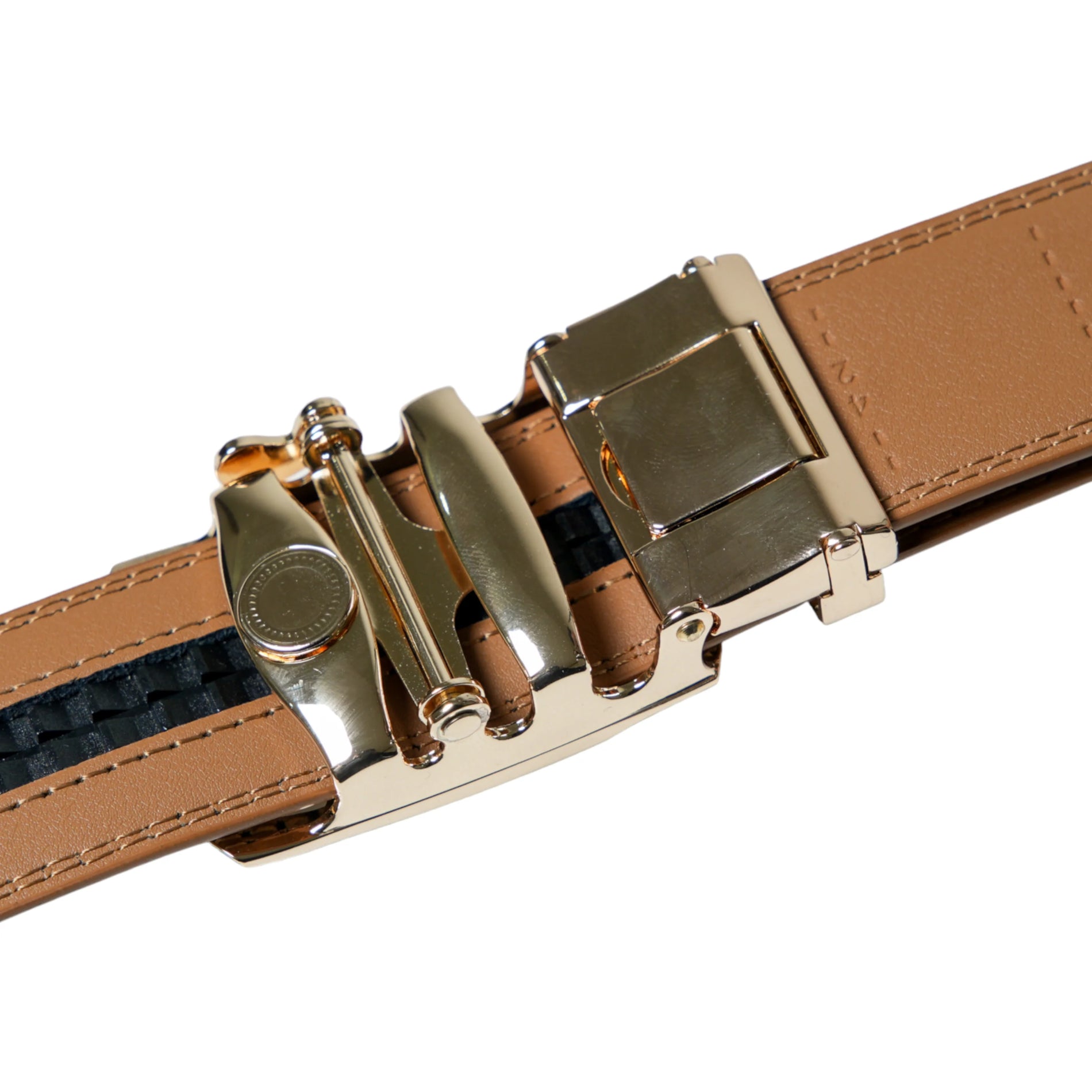 Chokore Chokore Automatic Golden Buckle Belt (Brown) Chokore Automatic Golden Buckle Belt (Brown) 